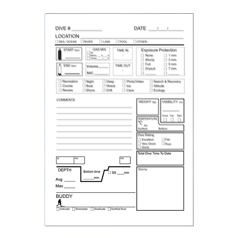LOGBOOK SCUBA - JURNAL SCUFUNDARI | Echipament Scufundari | Accesorii